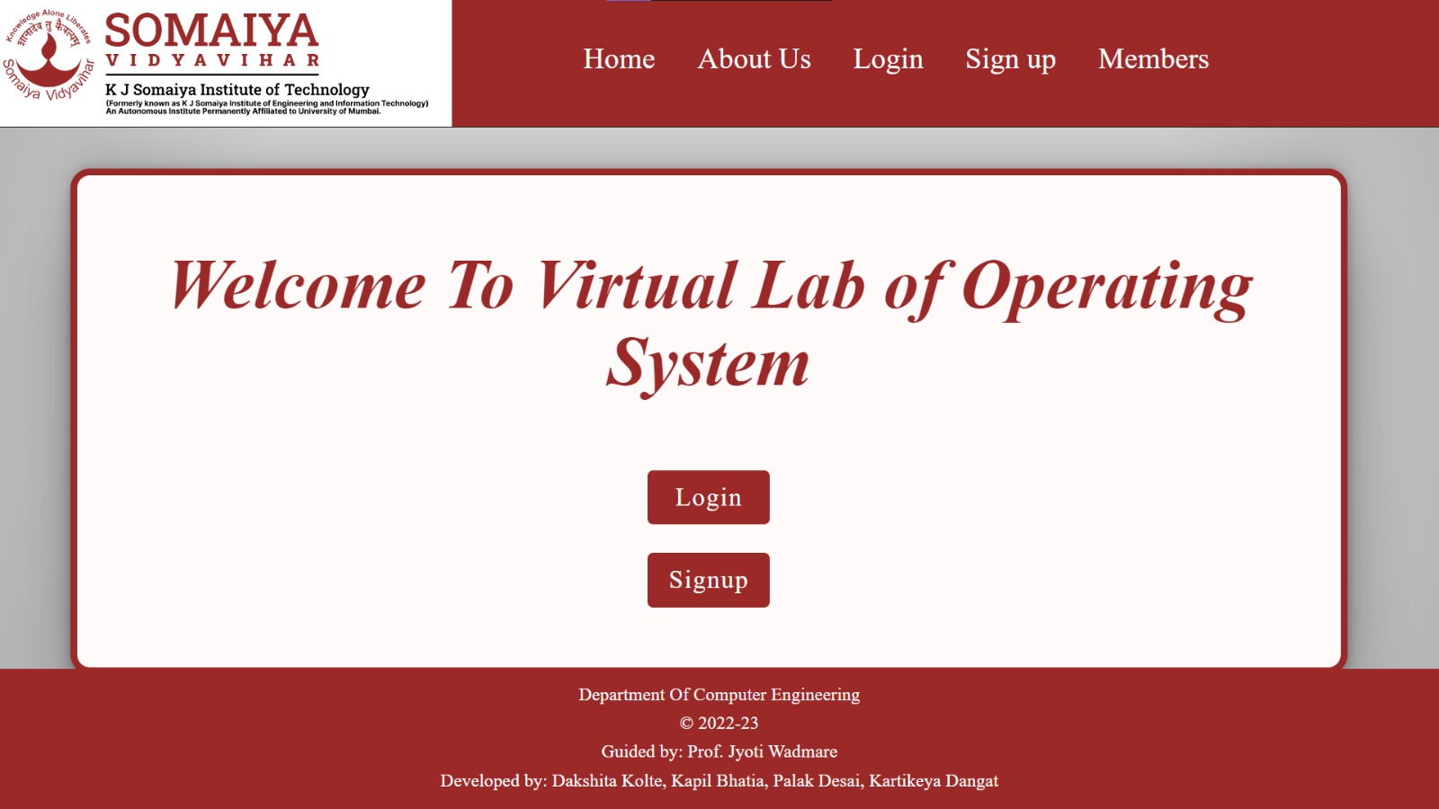 VLAB of Operating Systems